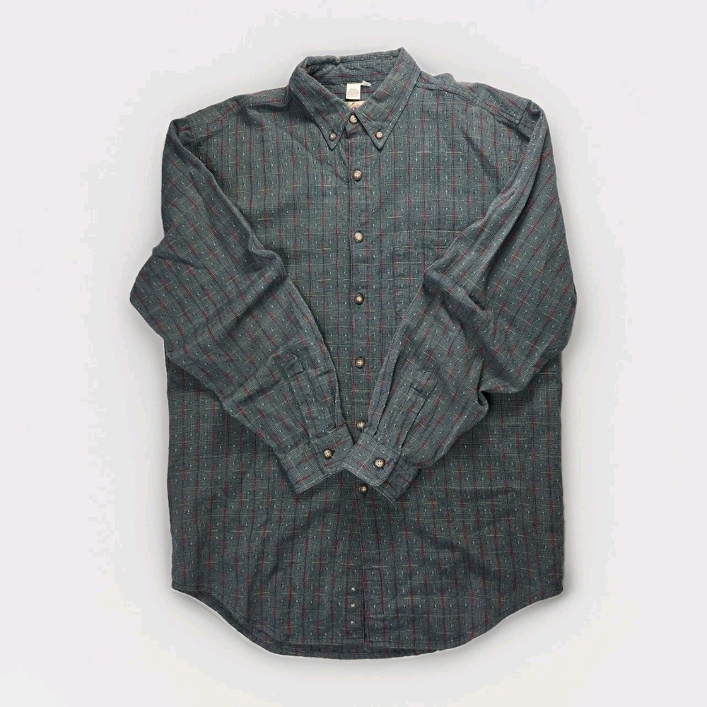 Vintage The Territory Ahead Men's XLL Plaid Button Down Shirt Long